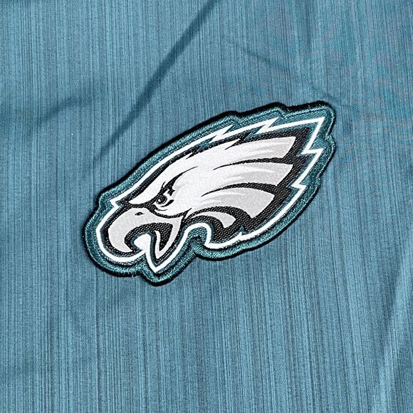 Philadelphia Eagles Nike NFL Green 1/2 Zip Windbreaker Sz Medium - Picture 5 of 5